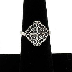 Filagree Cross Ring